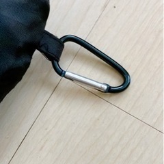 新品未使用 エコバッグ 巾着紐付き カラビナ付きの画像