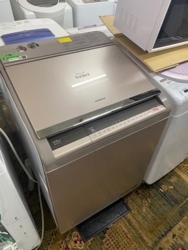 北九州市内配送無料　保証付き　日立 HITACHI BW-DV120C N [ビートウォッシュ タテ型洗濯乾燥機 （12kg） シャンパン]