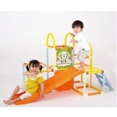 売買成立・屋内ジャングルジム　2段階滑り台付の画像