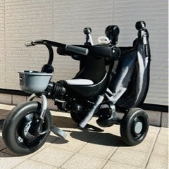 美品！コンポフィット2サンシェード付三輪車の画像