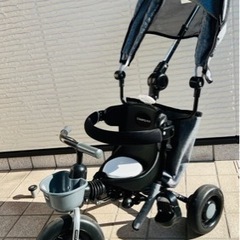 美品！コンポフィット2サンシェード付三輪車の画像