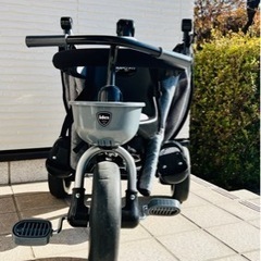 美品！コンポフィット2サンシェード付三輪車