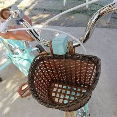 【決まりました】補助輪付きSTITCH自転車12インチ　3〜6歳　かわいいミントグリーンの画像