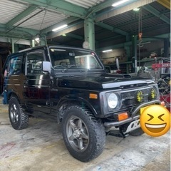 ジムニーJA11V 黒すぐ乗れます車検付令和7年10月12日まで