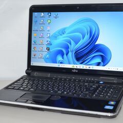 中古良品ノートパソコン 富士通 AH77/C Windows11+office 新品爆速SSD480GB core i7-2630QM/メモリー8GB/ブルーレイ/WEBカメラ/無線内蔵