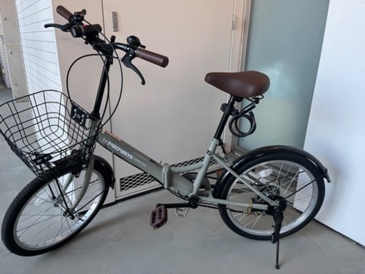 【美品・新品同様】折りたたみ自転車　20インチ