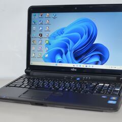 中古良品ノートパソコン 富士通 LIFEBOOK AH56/D Windows11+office 爆速新品SSD240GB core i5-2520M/メモリ8GB/ブルーレイ/無線/Webカメラ