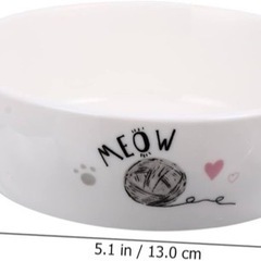 POPETPOP 素敵な ボウル 食べ物 猫 セラミック 皿 水用 の画像