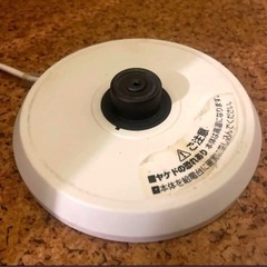 電気ケトル　モダンデコ　白　ホワイト　 sn01  ※スイッチ部分に不具合ありの画像