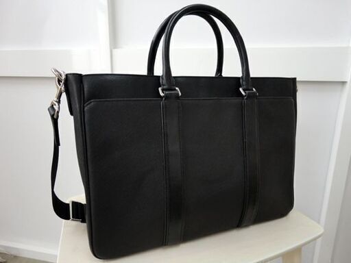 お値下げ中！ COACH コーチ ビジネスバッグ F71252 レキシントン サフィアーノ メトロポリタン ブラック 革 2WAY ショルダーバッグ 西岡店