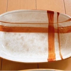 レトロ食器　グラタン皿2点の画像