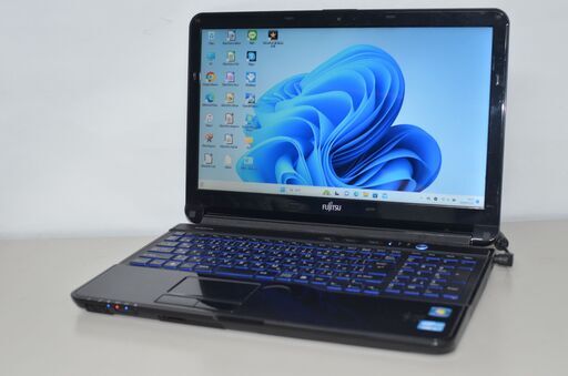 中古良品ノートパソコン 富士通 AH54/H Windows11+office 爆速SSD256GB core i5-3210M/メモリー8GB/15.6インチ/ブルーレイ/無線/Webカメラ