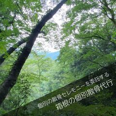 箱根の森で散骨セレモニーを！！写真で確認する個別散骨代行プラン