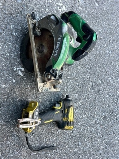 HITACHI まるのこ　本体のみ　刃は替え時