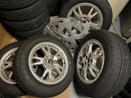 30プリウス　純正ホイール　タイヤ9分山