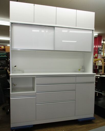 R057 国産 長 シュシュ キッチンボード キッチンボードボード、食器棚  幅170cm Used・美品