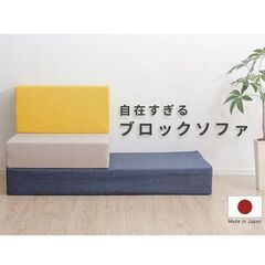 代々木直接引取）値下げ／お子様の遊びにも！ブロッククッション+カバー／きれいな状態の画像