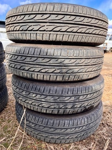 【DUNLOP】EC202 155/65R14 75Sタイヤ•ホイール4本セット