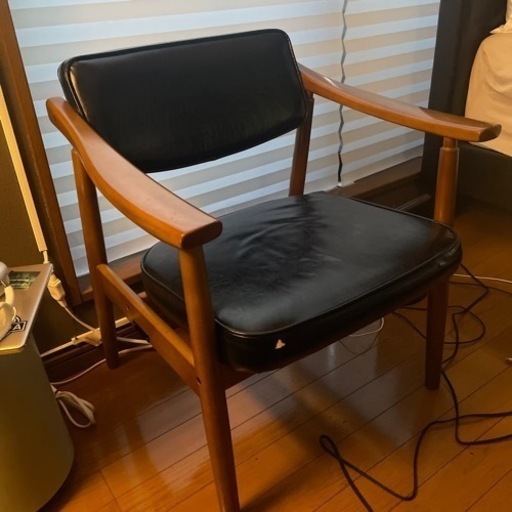 カリモク　dチェア　アンティーク　