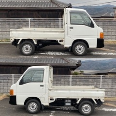 ⭐️コミコミ価格⭐️★車検令和7年7月まで★低走行★EL付きパートタイム4WD★5速MT★エアコン付き★SUBARU  サンバートラック★JA★営農サンバー★の画像