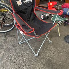 リサイクルショップどりーむ荒田店 No9805 キャンプ椅子　アウトドア椅子　キャプテンスタッグ　折り畳み　　CAPTAINSTAG　の画像