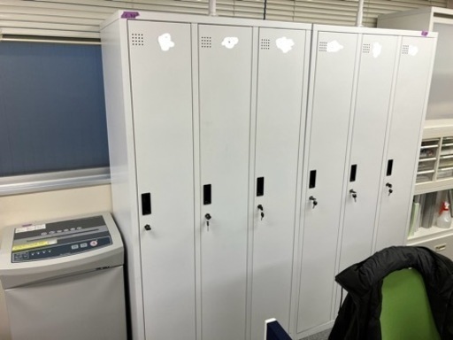 鍵付きロッカー3人用×2台【バラ売り可】