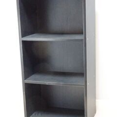 ☆★カラーボックス　3段ケース　黒系