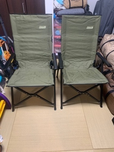 コールマン　レイチェア(オリーブ)2脚