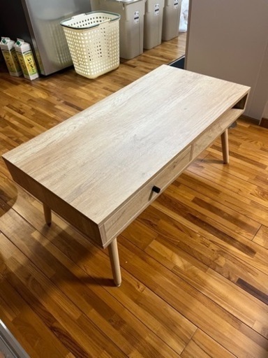 美品　ローテーブル　木目