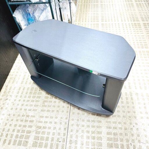 2/7【引き取り限定・お買い得品】テレビ台 ガラス ローボード 2段 家具