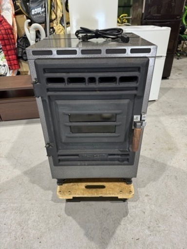 【動作品】SAIKAI 強制給排気型 ペレットストーブ SS-1 100V 密閉式 鋳鉄製扉 暖房 ヒーター 手動着火 さいかい産業