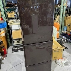 シャープ ノンフロン冷凍冷蔵庫 両開き 350L 2016年製 SJ-PW35B 動作品 SHARP 自動製氷機能