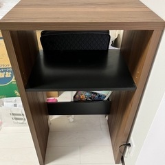 キッチンラック　レンジ台＋ゴミ箱収納