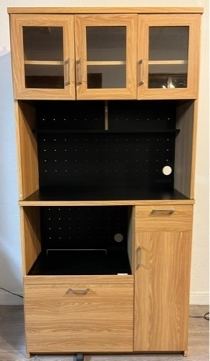 【終了】【美品】使用期間1年以下　キッチンカウンター　食器棚