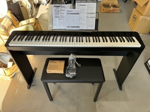 CASIO/カシオ PX-S1100 BK 電子ピアノ 88鍵盤 2021年製 ACアダプター/ペダル/取扱説明書付 椅子 台セット