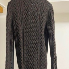 カーディガン BANANA REPUBLIC 厚手 茶 Mサイズの画像