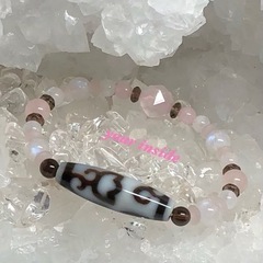 水蓮花白天珠 天然石ブレスレットの画像