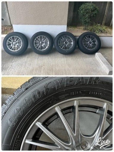 お取引決まりました！14インチ　スタッドレスタイヤ・ホイール185/70R14  ４本セット