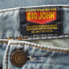 ビッグジョン BIG JOHN デニムジーンズ W40【青】☆彡USEDの画像