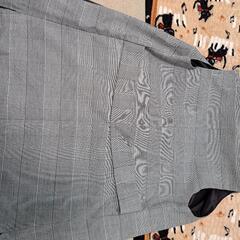 グレーチェック　ジレの画像