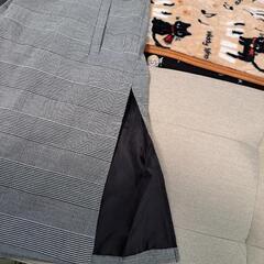 グレーチェック　ジレの画像