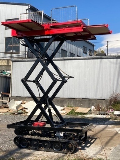 セル付き 片倉 のびのびくん KL280 高所作業車 クローラー 運搬車 昇降 リフト2.8m 実働品