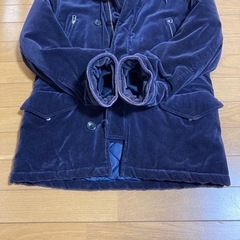 コート、子供服150、レディース、女の子、冬用、紺、の画像