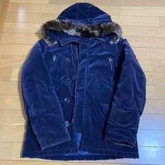 コート、子供服150、レディース、女の子、冬用、紺、