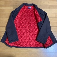 子供服150、ジャンパー、コート、春秋物、レディース、子供服、ブラウン、中古の画像