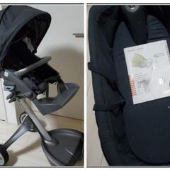 値下げ⭐　ストッケ　STOKKE　付け替えベッドあり　ベビーカーの画像