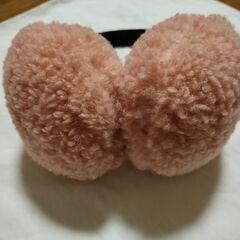 【美品】イヤーマフラー（ピンク）の画像
