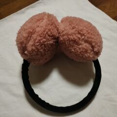 【美品】イヤーマフラー（ピンク）の画像