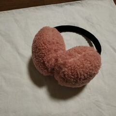 【美品】イヤーマフラー（ピンク）の画像