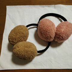 【美品】イヤーマフラー（ベージュ）の画像